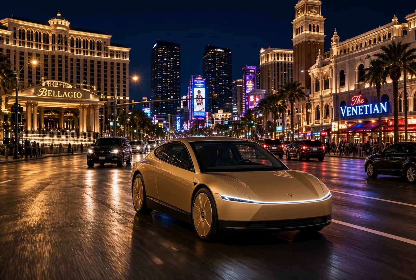 Tesla’s stock jumps as the company gets cleared for a Las Vegas robotaxi launch